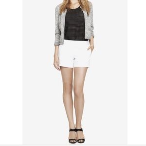 White Express shorts